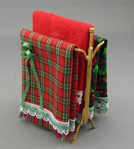 (image for) Dollhouse Miniature Christmas Blanket Set