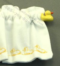 (image for) Window Curtain Set - White with Ducks