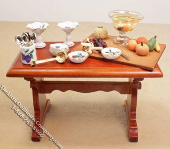 (image for) Dollhouse Scale Model Table with Fruit Salad
