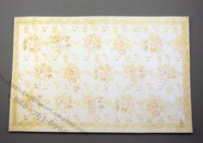 (image for) Dollhouse Miniature Delicate and Flowers Carpet