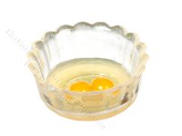 (image for) Miniature Bowl with Raw Eggs for Dollhouses