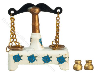 (image for) Miniature Scales of Justice for Dollhouses