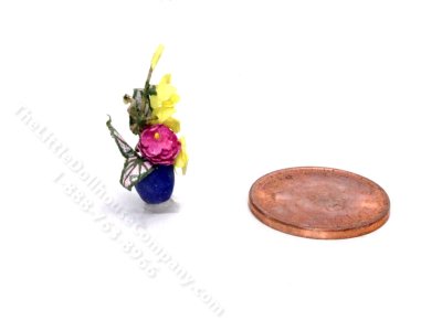 (image for) Handmade Miniature 1/4 Scale Yellow Orchids for Dollhouses