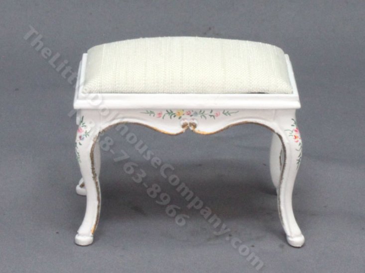 (image for) Grand Piano Bench, French Baroque 1908 - white