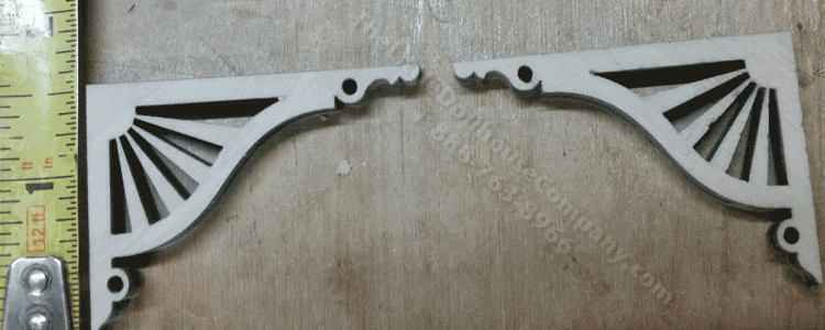(image for) Miniature Porch Corner Post Bracket with Morning Sun Design