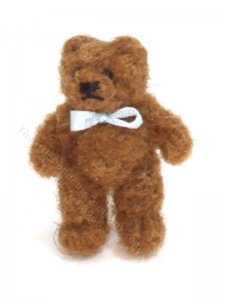(image for) Miniature Small Brown Mohair Teddy Bear by Erna Meyer