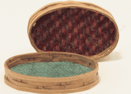 (image for) Miniature Oval Fruit Basket with Felted Bottom