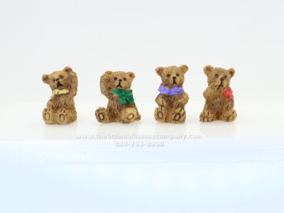 (image for) Miniature Resin Bear for Dollhouses