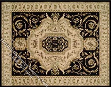 (image for) Dollhouse Scale Model Medium Sized French Style Rug
