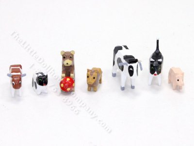 (image for) Miniature Wooden Animal Toys (1pc)