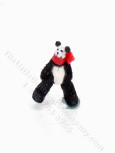 (image for) Handmade Miniature Panda Toy for Dollhouses