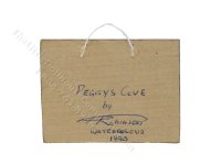 (image for) Vintage Miniature Signed Watercolour Painting by A. Robinson 1990 - "Peggy's Cove"