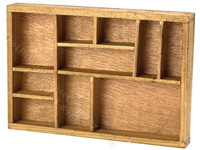 (image for) Miniature Small Printer's Box for Dollhouses