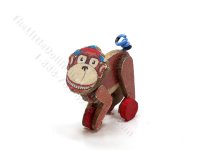 (image for) Miniature Wooden Monkey Toy for Dollhouses