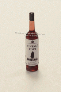 (image for) Miniature Corked Glass Bottle Vintage Port Regular Size