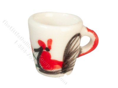 (image for) Miniature Rooster Mug for Dollhouses
