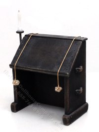 (image for) Miniature Handmade Medieval Scribe's Desk for Dollhouses