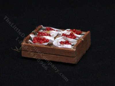 (image for) Miniature Crate of Red Grapes for Dollhouses
