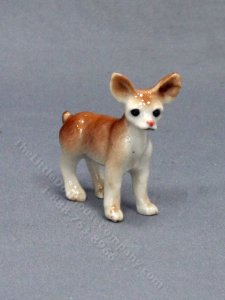 (image for) Miniature Porcelain Standing Chihuahua for Dollhouses