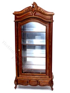 (image for) Miniature Right Mirrored Display Cabinet for Dollhouses