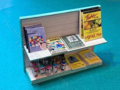 (image for) Miniature Single-Sided Store Display Kit for Dollhouses