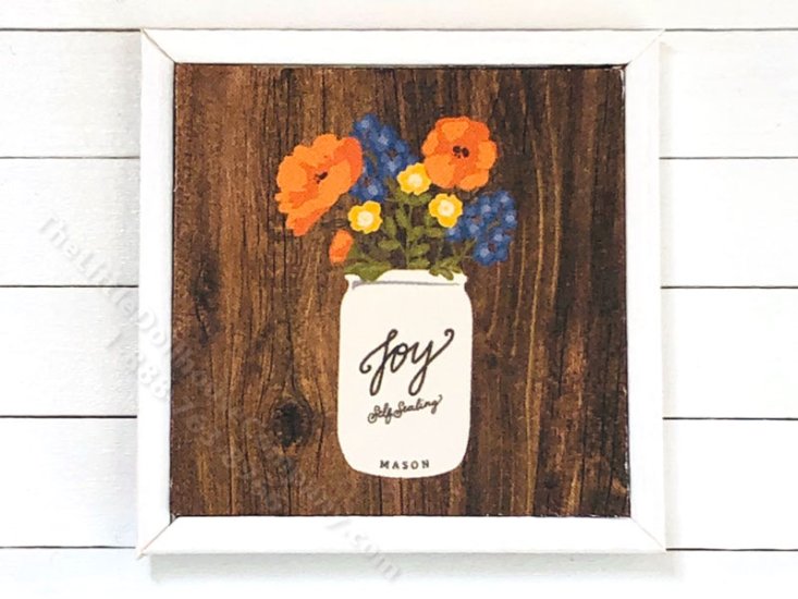 (image for) Miniature Flowers in a Mason Jar Print