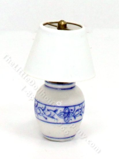 (image for) Vintage Miniature Porcelain Lamp for Dollhouses