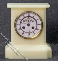 (image for) Miniature Cream Coloured Mantle Clock for Dollhouses