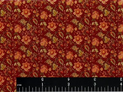 (image for) Dollhouse Scale Model Dark Floral Wallpaper
