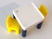 (image for) Miniature Tiny Tikes Table and Chairs for Dollhouses