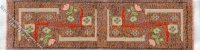 (image for) Dollhouse Scale Model Rectangular Orange-Brown Rug & Runner