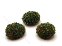 (image for) Miniature 1 inch Mixed Colour Mound Bush (3 pack) for Dollhouses
