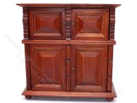 (image for) Miniature Mahogany Cupboard or Wardrobe for Dollhouses