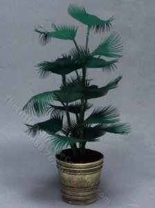 (image for) Miniature Fan Palm in a Pot for Dollhouses