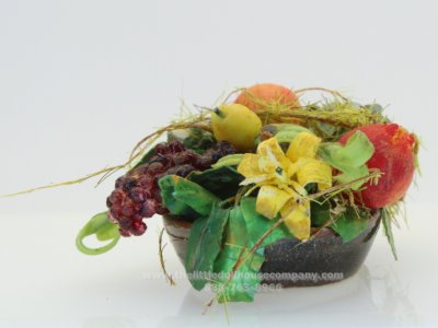 (image for) Miniature Old world Fruit and Flower Bowl
