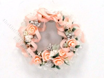 (image for) Miniature Lace Wreath for Dollhouses