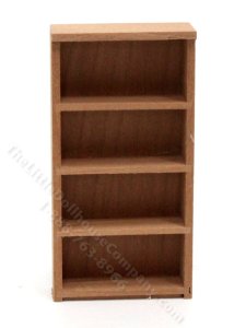 (image for) Half-Scale Miniature Stained Bookshelf for Dollhouses