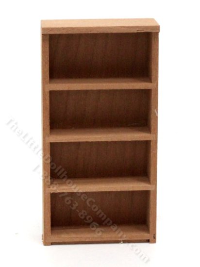 (image for) Half-Scale Miniature Stained Bookshelf for Dollhouses
