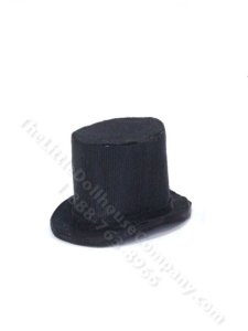 (image for) Miniature Black Top Hat for Dollhouses