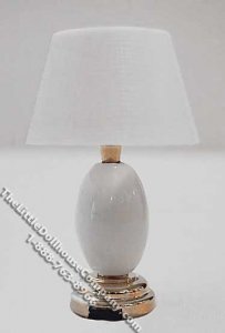 (image for) Dollhouse Scale Model Battery Operated Tapered Base Table Lamp