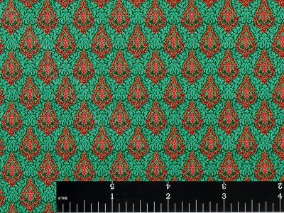 (image for) Green Hobarth Miniature Wallpaper for Dollhouses