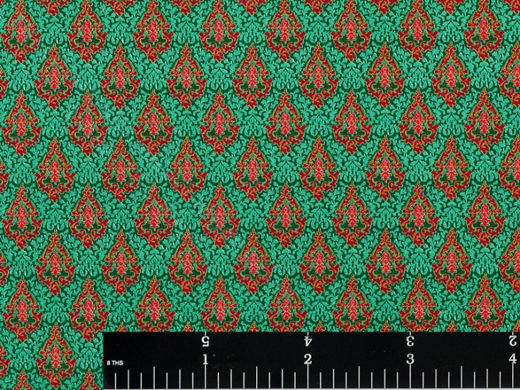 (image for) Green Hobarth Miniature Wallpaper for Dollhouses