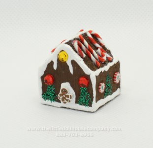 (image for) Miniature Gingerbread House for Dollhouses