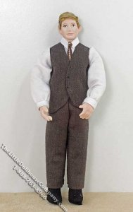 (image for) Red Haired Man Wearing a Vest & Dress Pants by Patsy Thomas