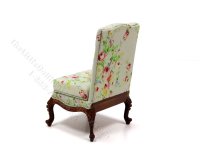 (image for) Miniature Accent Side Chair for Dollhouses - Floral