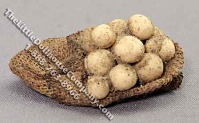 (image for) Dollhouse 1/2 Scale Model Sack of Dirty Potatoes