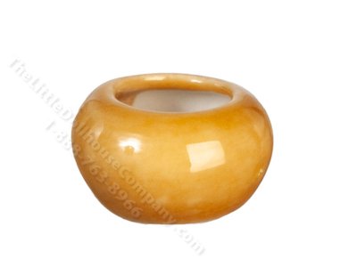 (image for) Miniature Short Orange Vase for Dollhouses