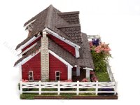 (image for) 1:144 Scale Ranch House Assembled Dollhouse