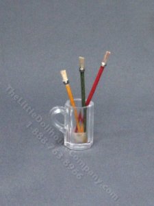 (image for) Miniature Mug of Paint Brushes by Taylor Jade