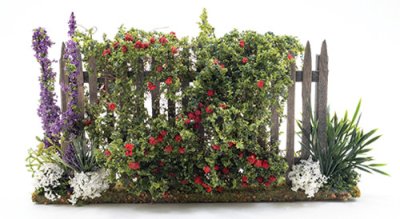 (image for) Garden Fence with Red Rose